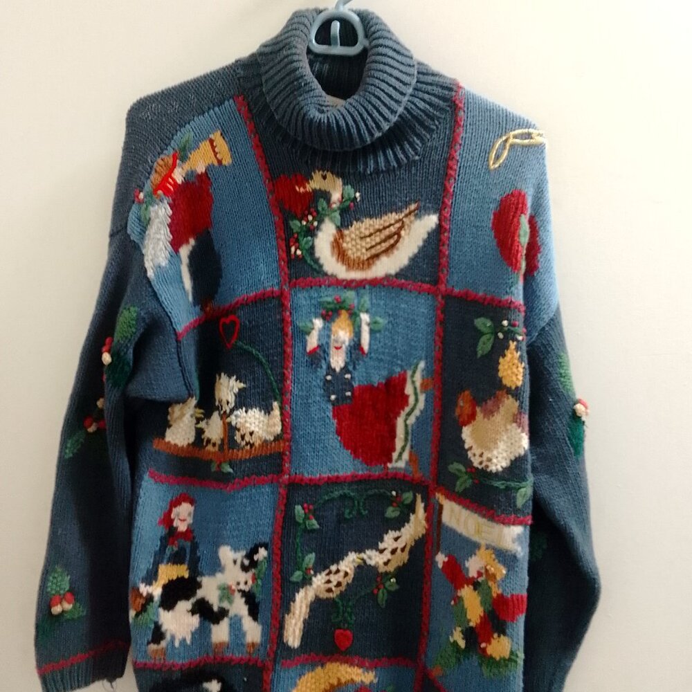 "Marisa Christina Classics" Ladies/Holiday/Christmas Sweater (Selling As Is)